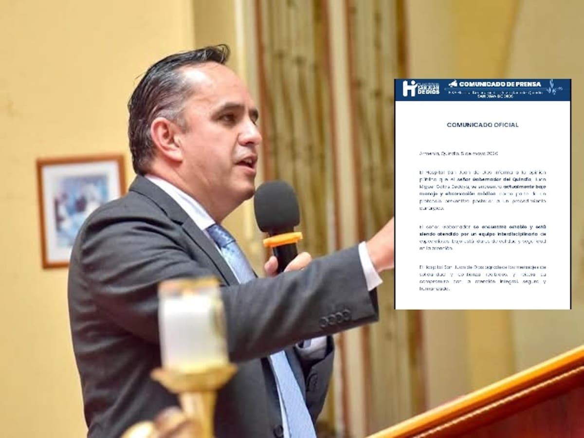 Hospitalizado el gobernador del Quindío, Juan Miguel Galvis