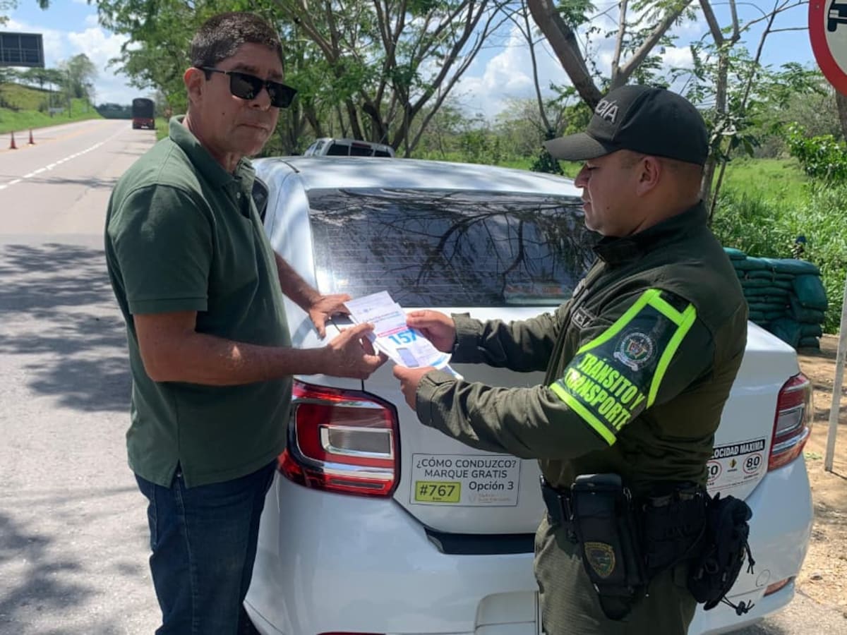 Policía se tomó la Ruta 2515 con jornada de prevención en San Jacinto