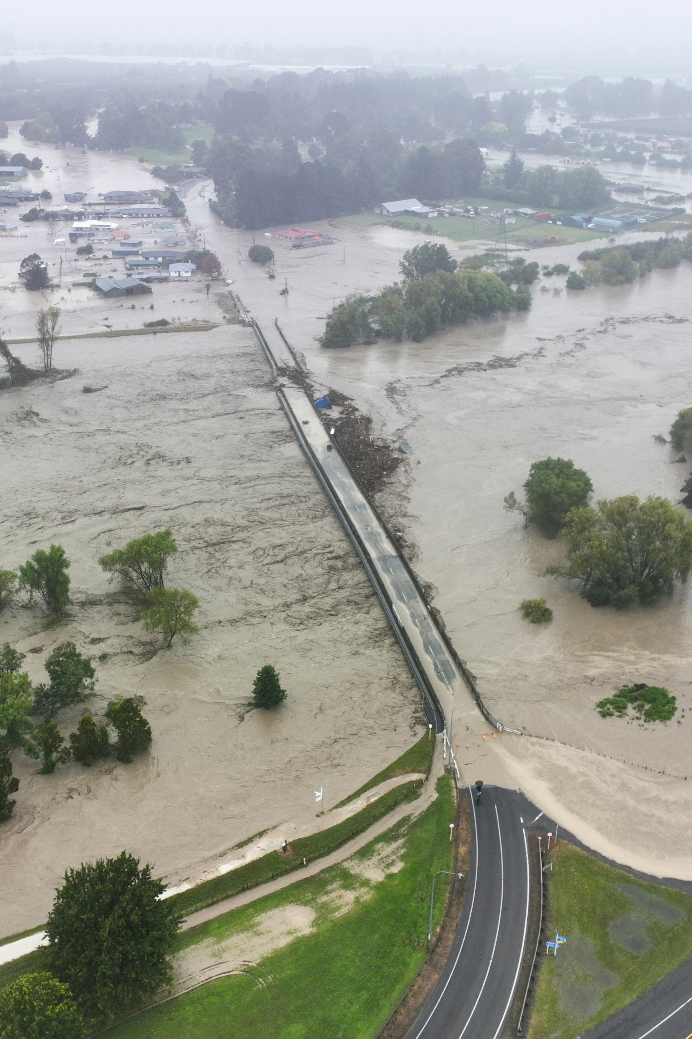 Efectos del ciclón Gabrielle en el norte de Nueva Zelanda. 
(Foto: STR/AFP via Getty Images)