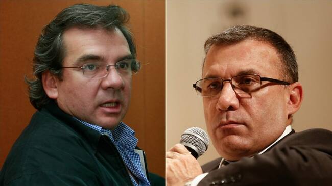 Germán Varón Cotrino y Roy Barreras se refirieron a la decisión de Cambio Radical de retirarse del recinto en medio de la discusión de la Reforma Tributaria. Foto: Colprensa