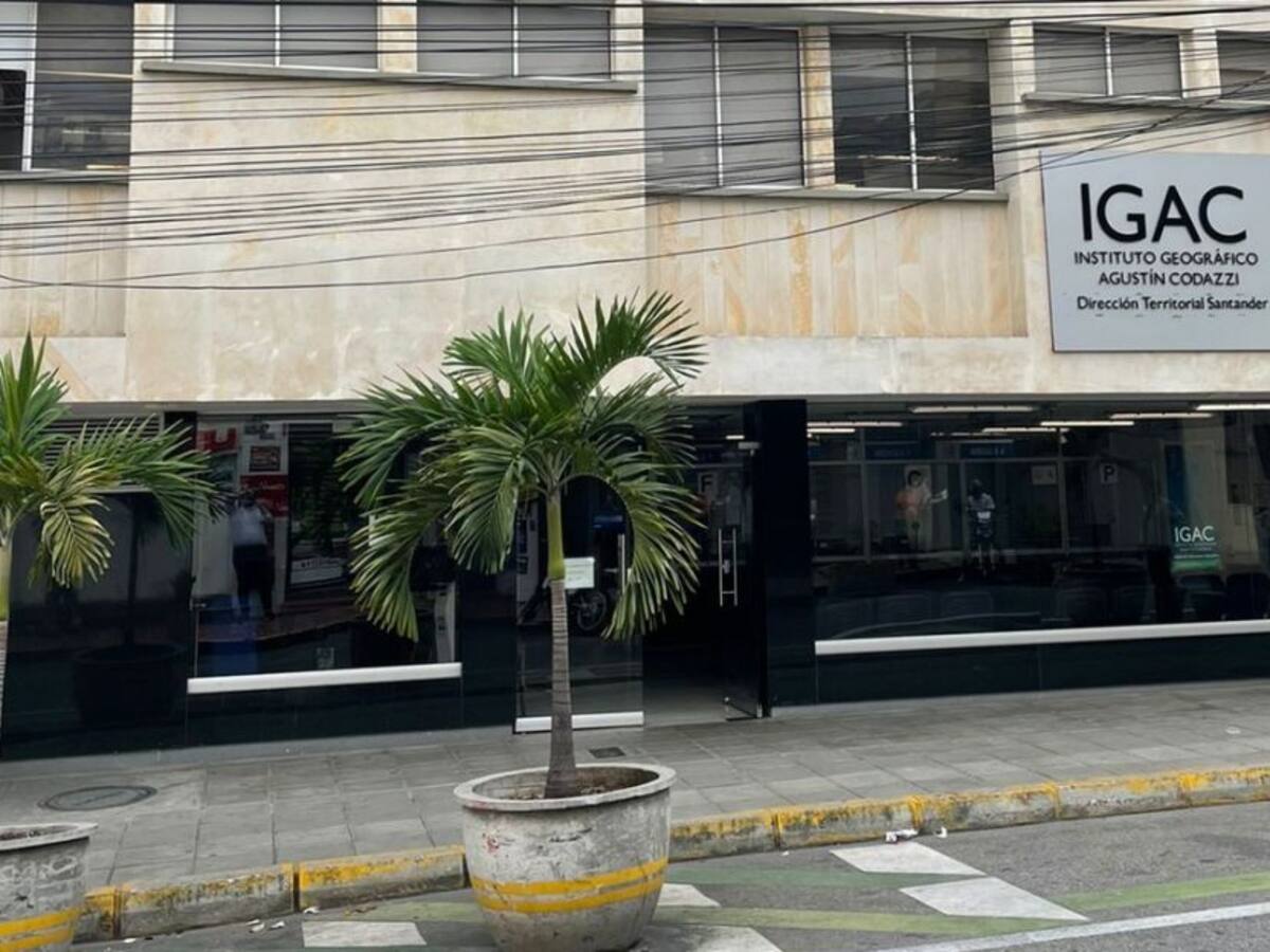 Igac en Bucaramanga tendrá cambio provisional de horario
