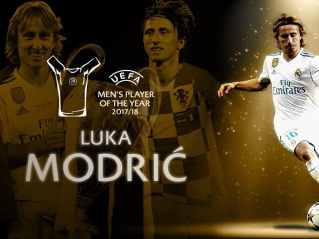 Luka Modric fue elegido como el mejor jugador de la UEFA