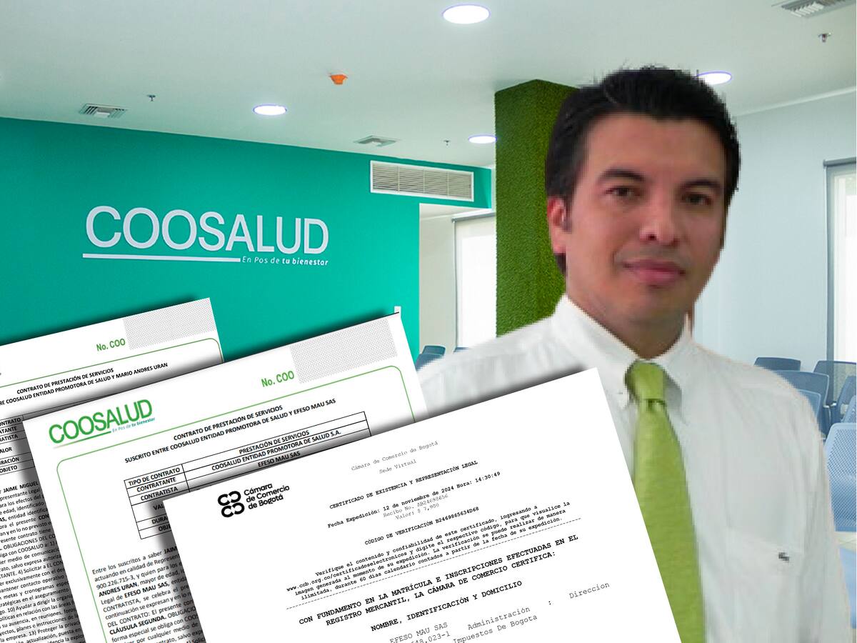 Los contratos y la empresa de Mario Andrés Urán con Coosalud