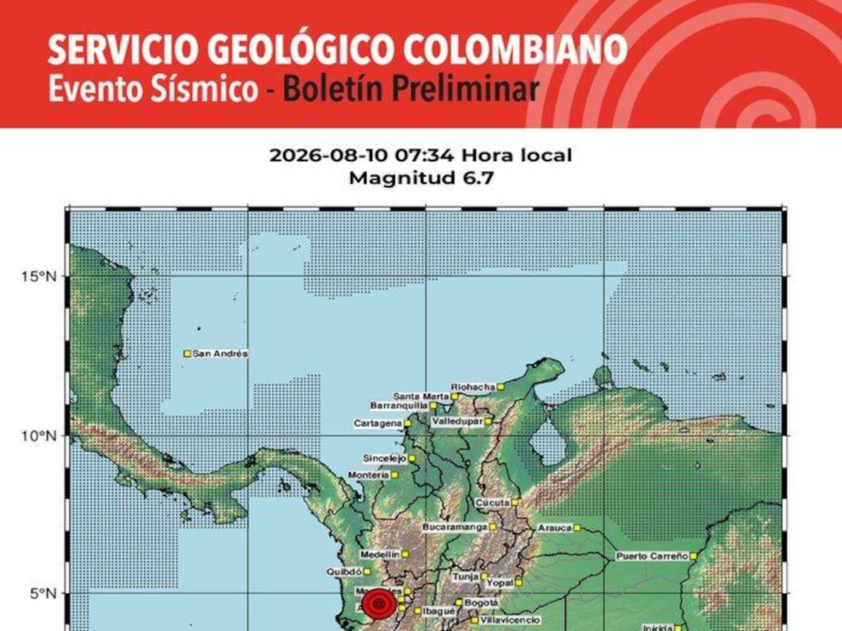 Municipios de Bolívar sin afectaciones tras fuerte sismo nacional