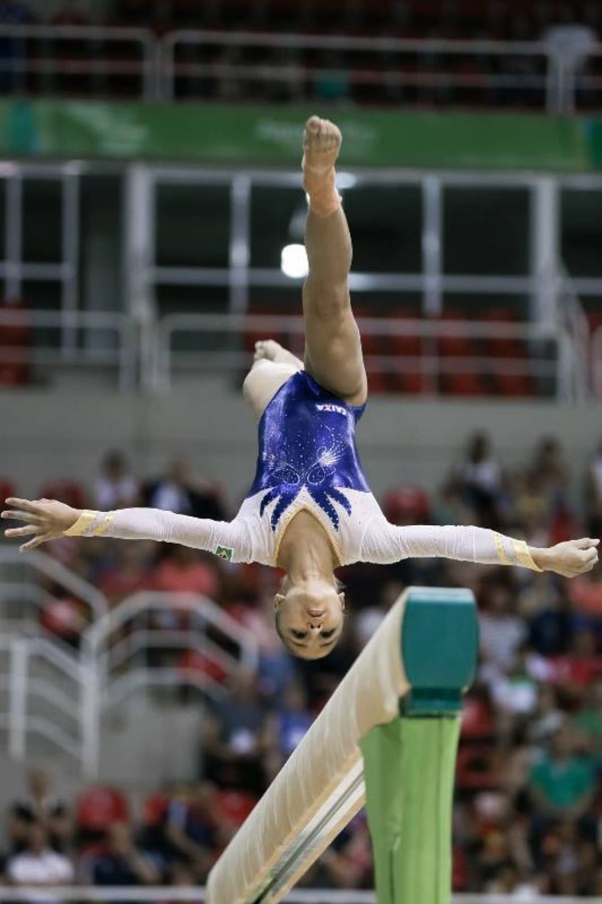La joven está disputando en la categoría Competencia por equipos - Femenino.