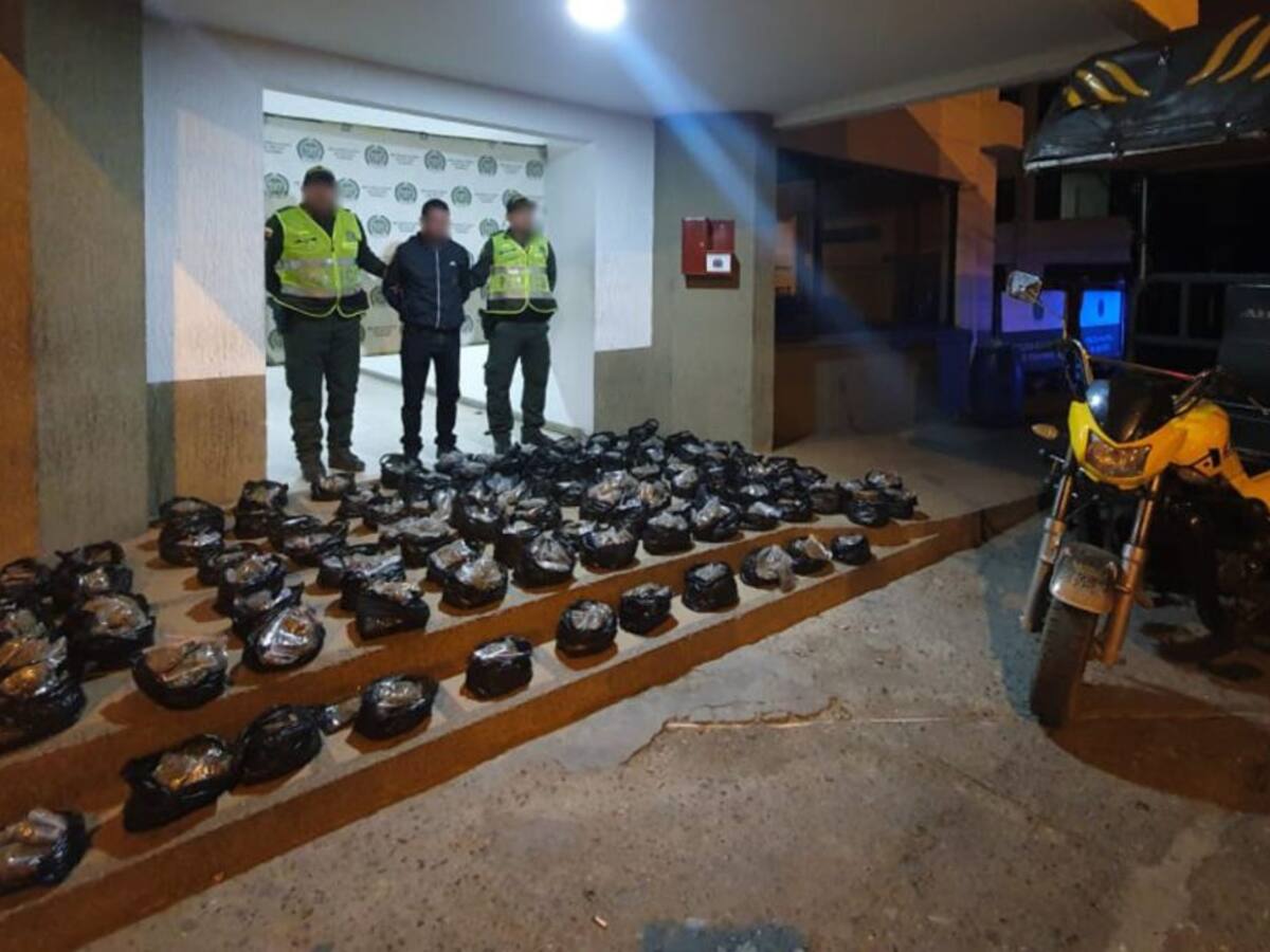 Más de 40 kilogramos de marihuana fueron incautados en Dosquebradas