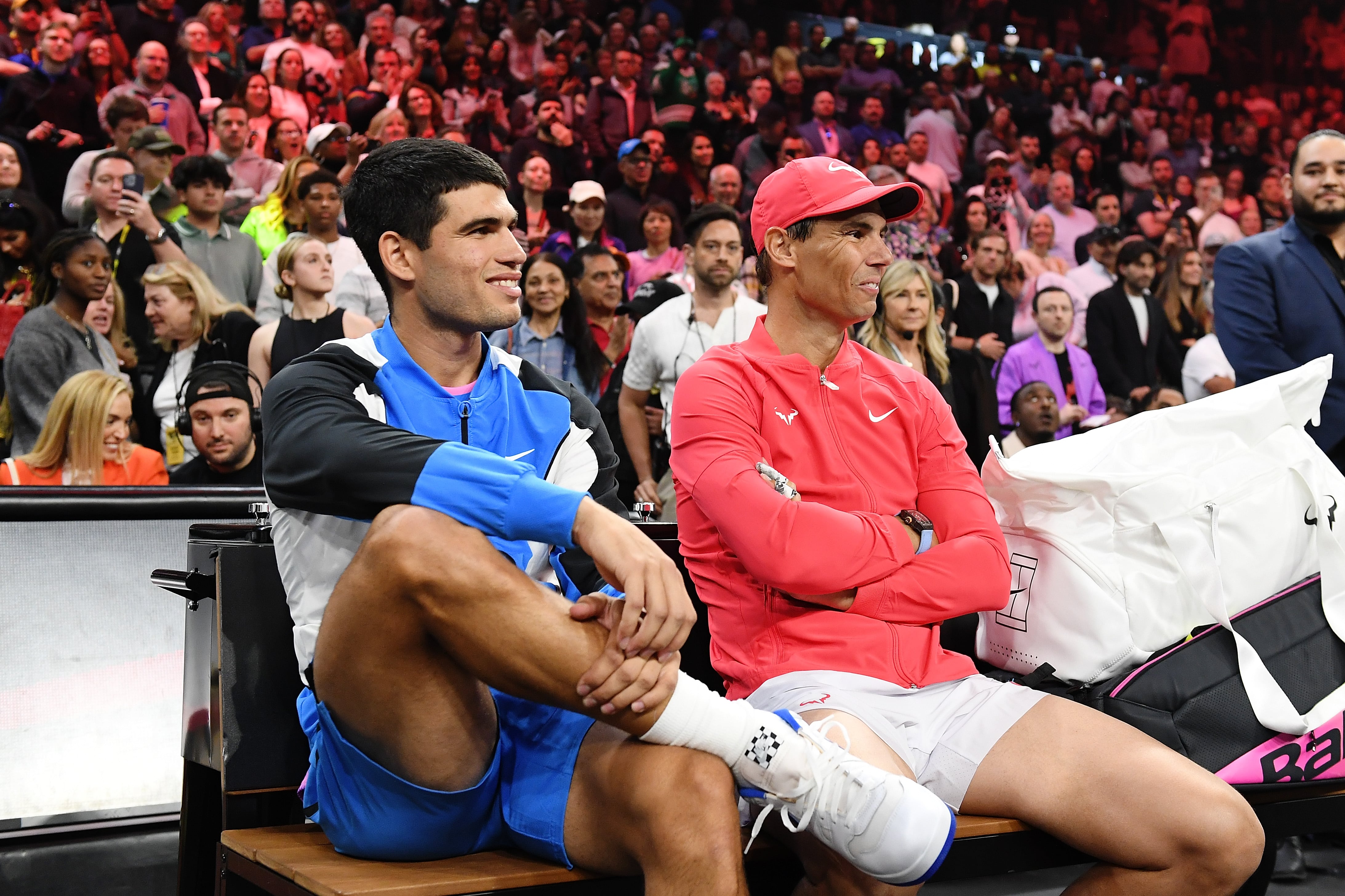 Carlos Alcaraz junto a Rafa Nadal. (Photo by Candice Ward/Getty Images for Netflix © 2024)