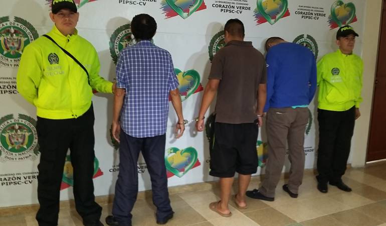 Los detenidos fueron cobijados con medida de aseguramiento.