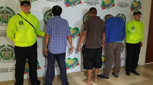 Los detenidos fueron cobijados con medida de aseguramiento.