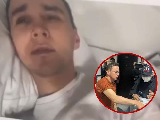 Mauricio Leal, minutos antes de morir. Abajo Jhonier Leal cuando fue capturado