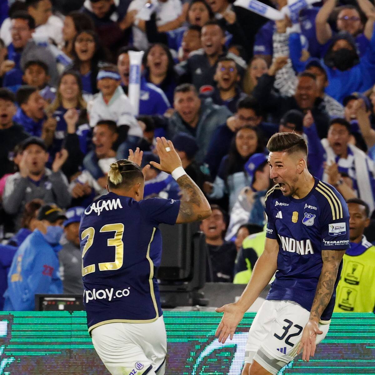 En video: los goles de la remontada que le dieron la Superliga a Millonarios