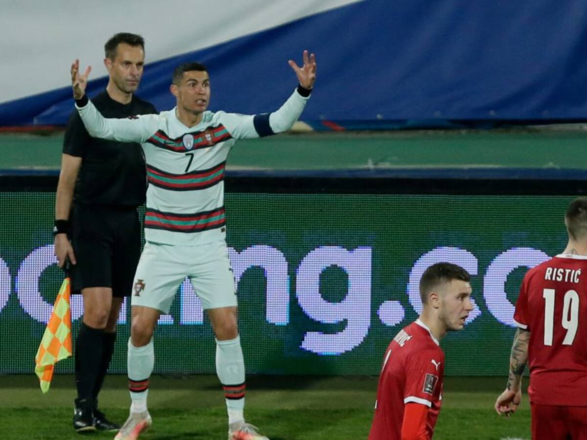 Furioso: Cristiano Ronaldo estalla por un gol anulado