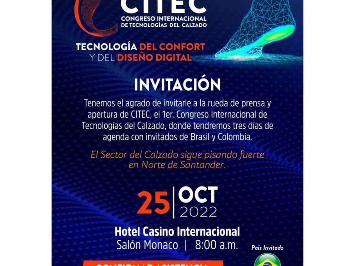 Cúcuta, sede del congreso de tecnologías en calzado