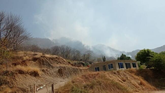 Incendio en Puerto Mosquito, Santa Marta