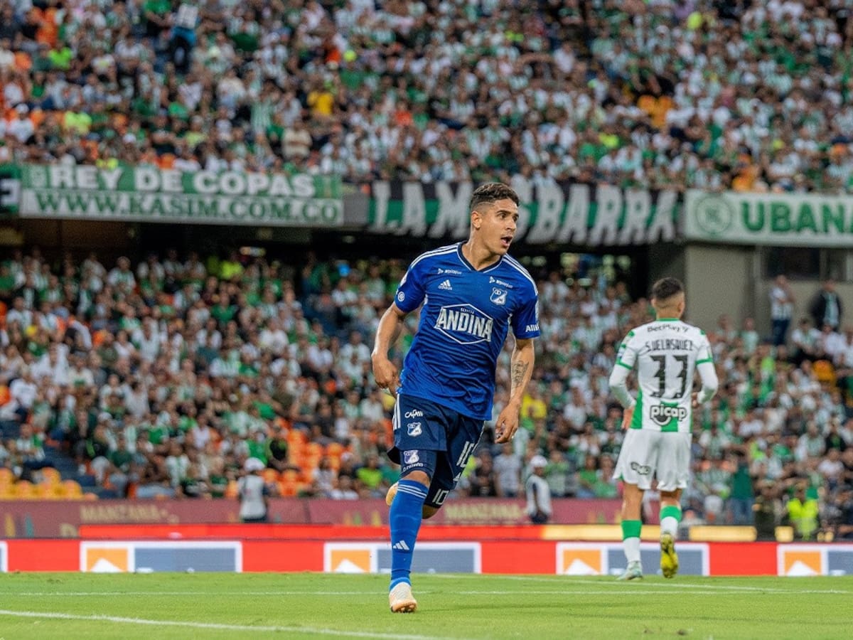 Millonarios se hizo grande en Medellín y derrotó a Nacional con un golazo de Cataño