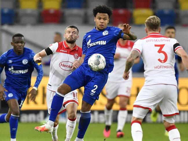 Partido entre el Fortuna Duesseldorf y el FC Schalke 04 por la fecha 28 de la Bundesliga.