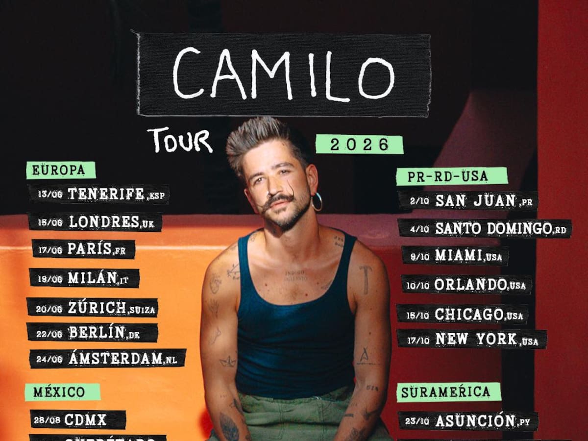 Camilo anuncia su gira mundial más ambiciosa: “Camilo Worldwide Tour 2026”