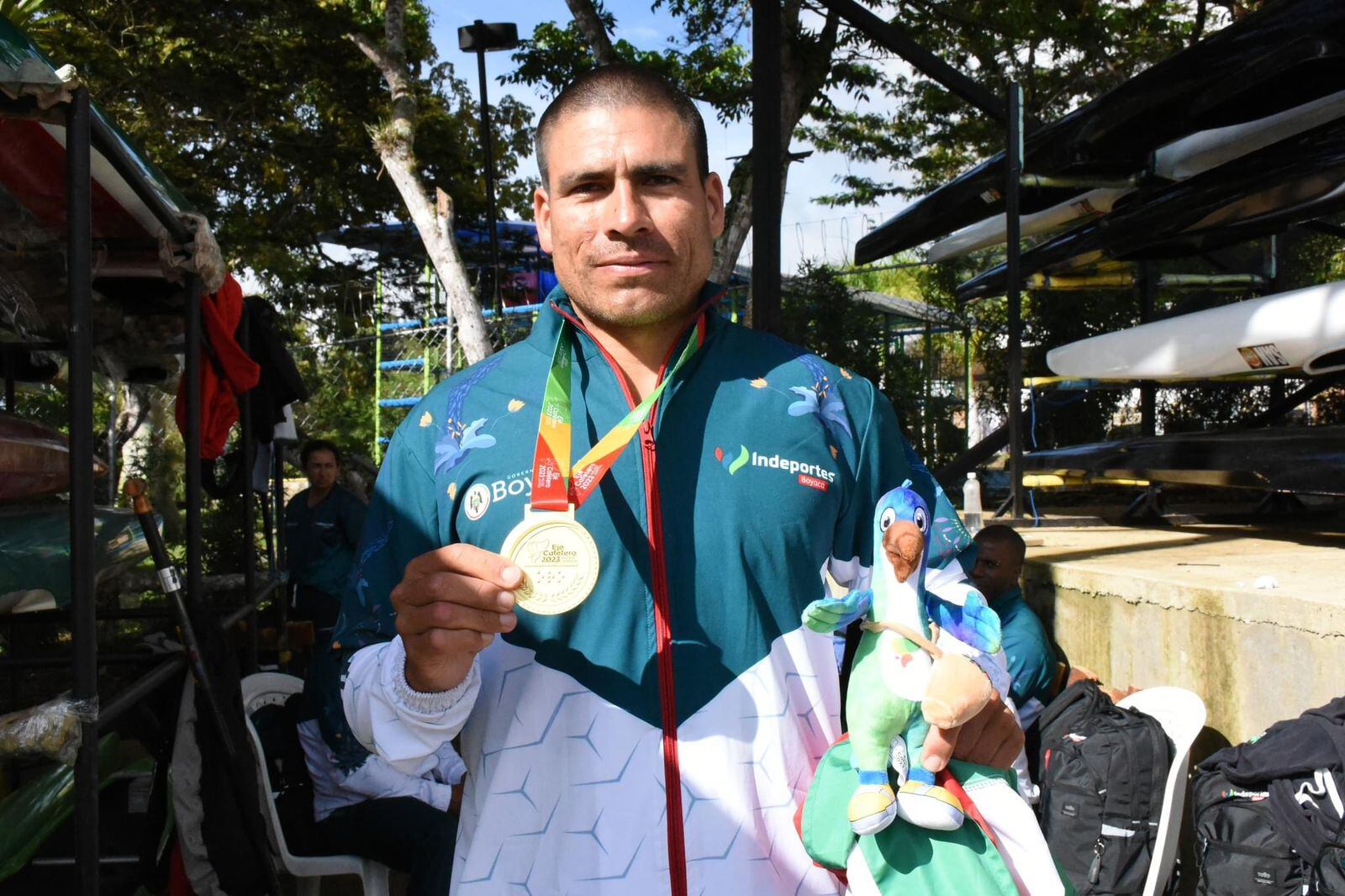 Leocadio Pinto Vega, sumó para Boyacá, con un total de 4 en las modalidades de K1 5000 metros, k1 1000 metros, k1 500 metros y k2 500 metros.