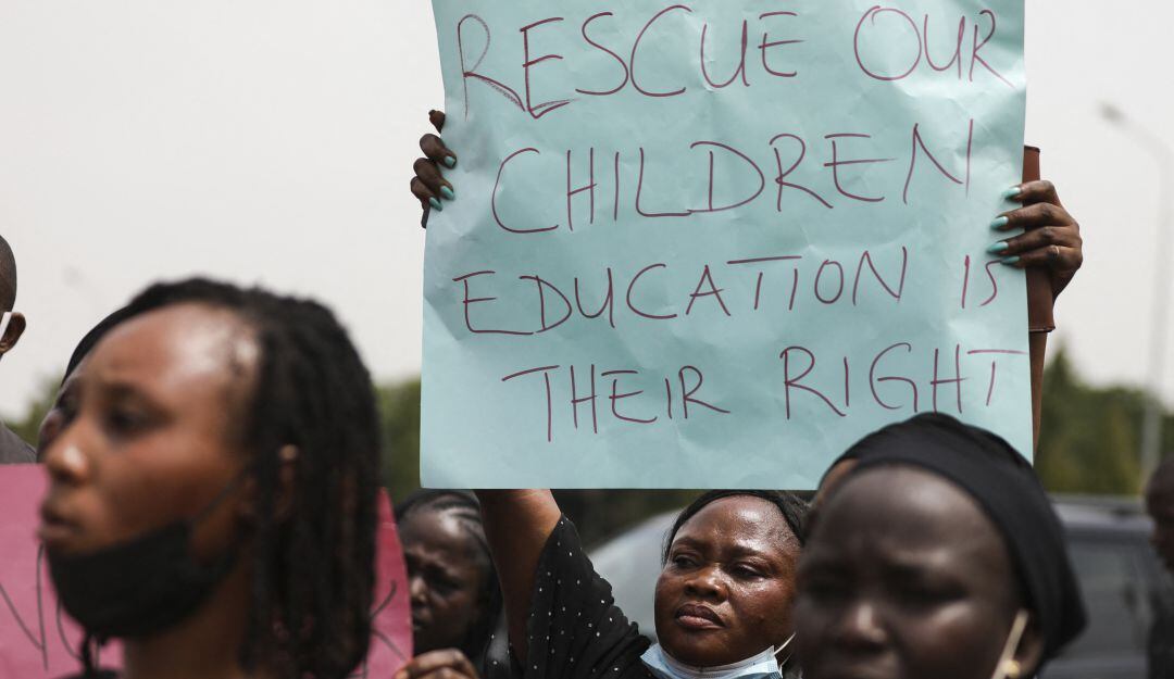 Padres de familia en Nigeria