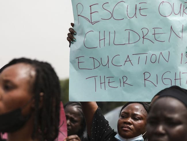 Padres de familia en Nigeria