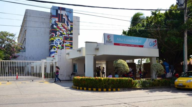 La mujer fue traslada desde el municipio de Magangué al hospital Cari. 
