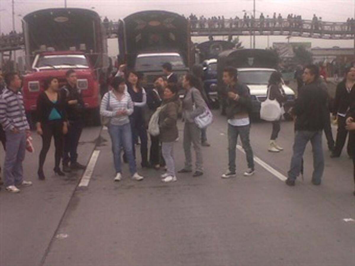 Superado bloqueo en el Portal del Sur de Transmilenio