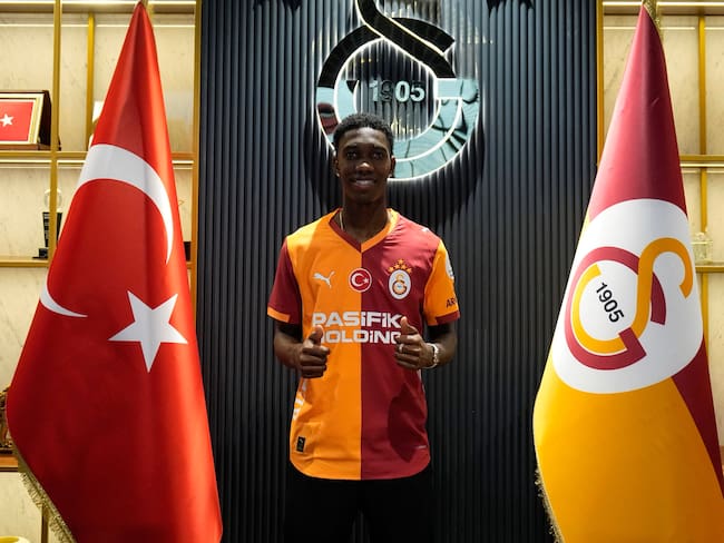 Yaser Asprilla, nuevo jugador del Galatasaray / Twitter: @GalatasaraySK.