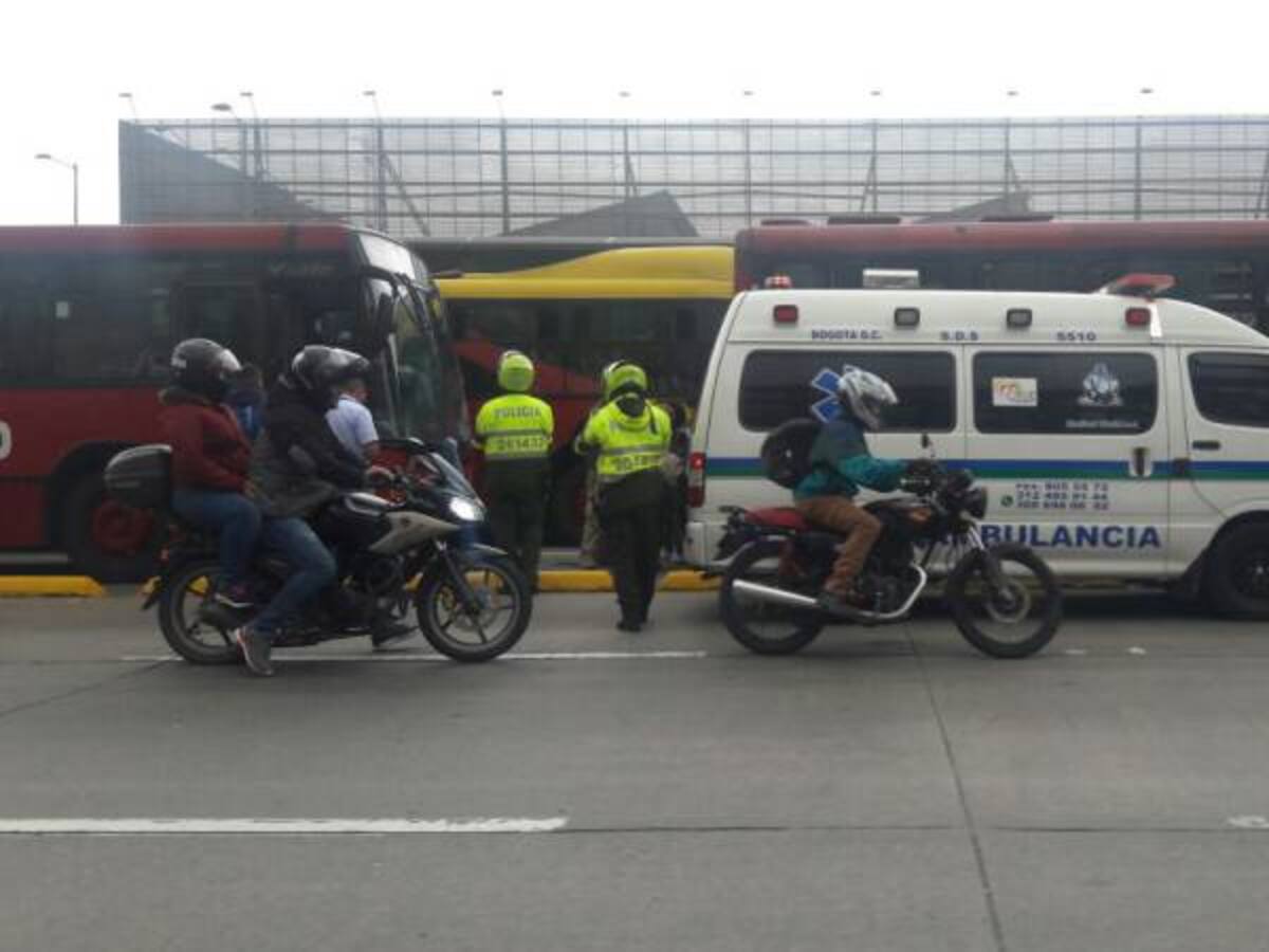 25 personas heridas en accidente de Transmilenio en Bogotá