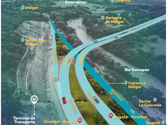 Foto Concesión Vía 40 Exprees.