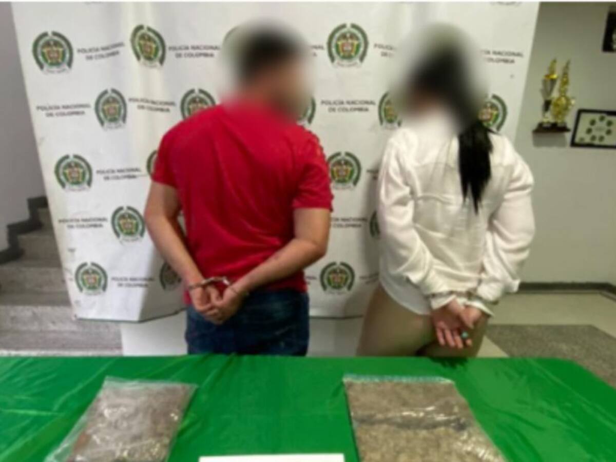 Capturada pareja en Villamaría por transportar sustancias estupefacientes