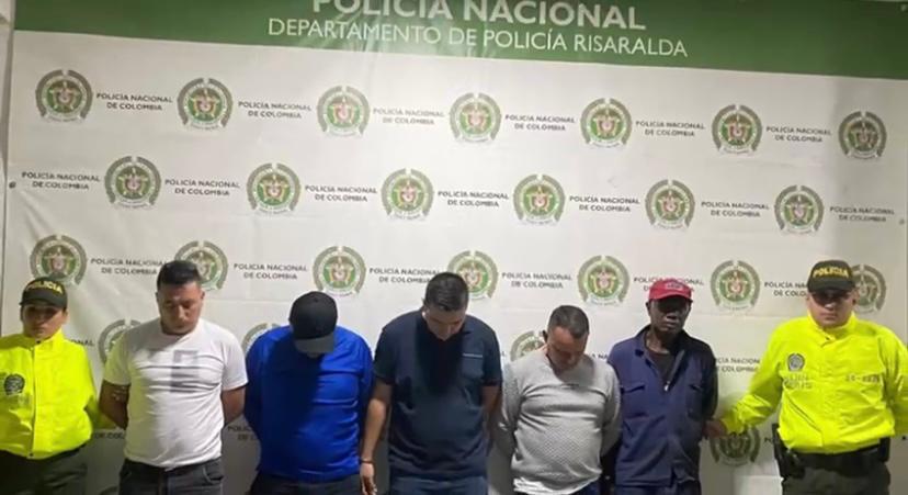 Capturan banda delincuencial - Policía de Risaralda.