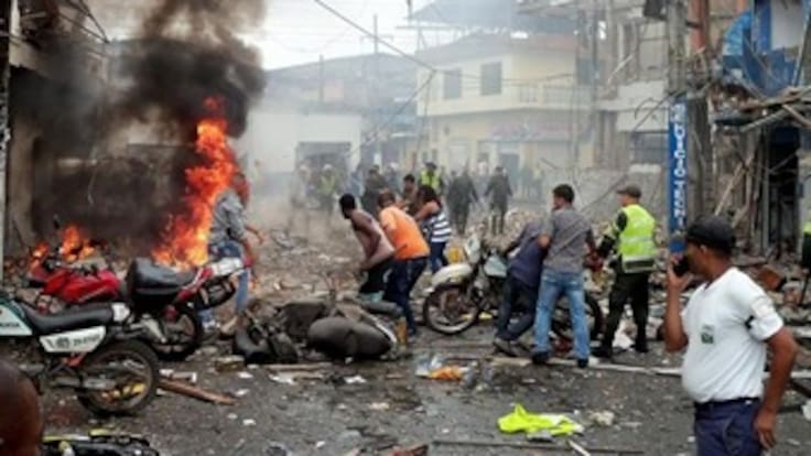 Farc y Rastrojos, responsables de atentado en Tumaco: mindefensa