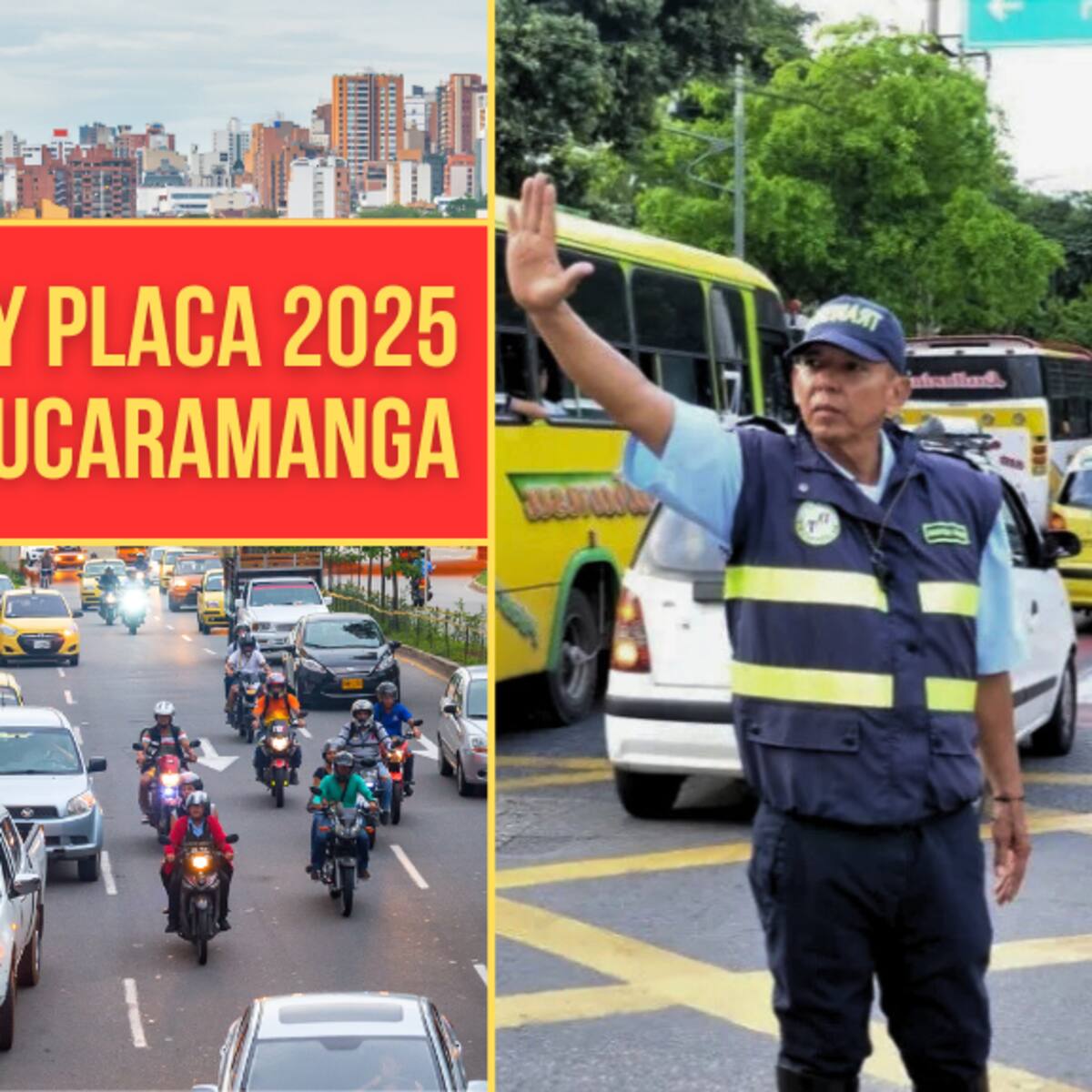 Así regirá el pico y placa en Bucaramanga desde el martes 7 al 11 de enero 2025: Rotación y zonas