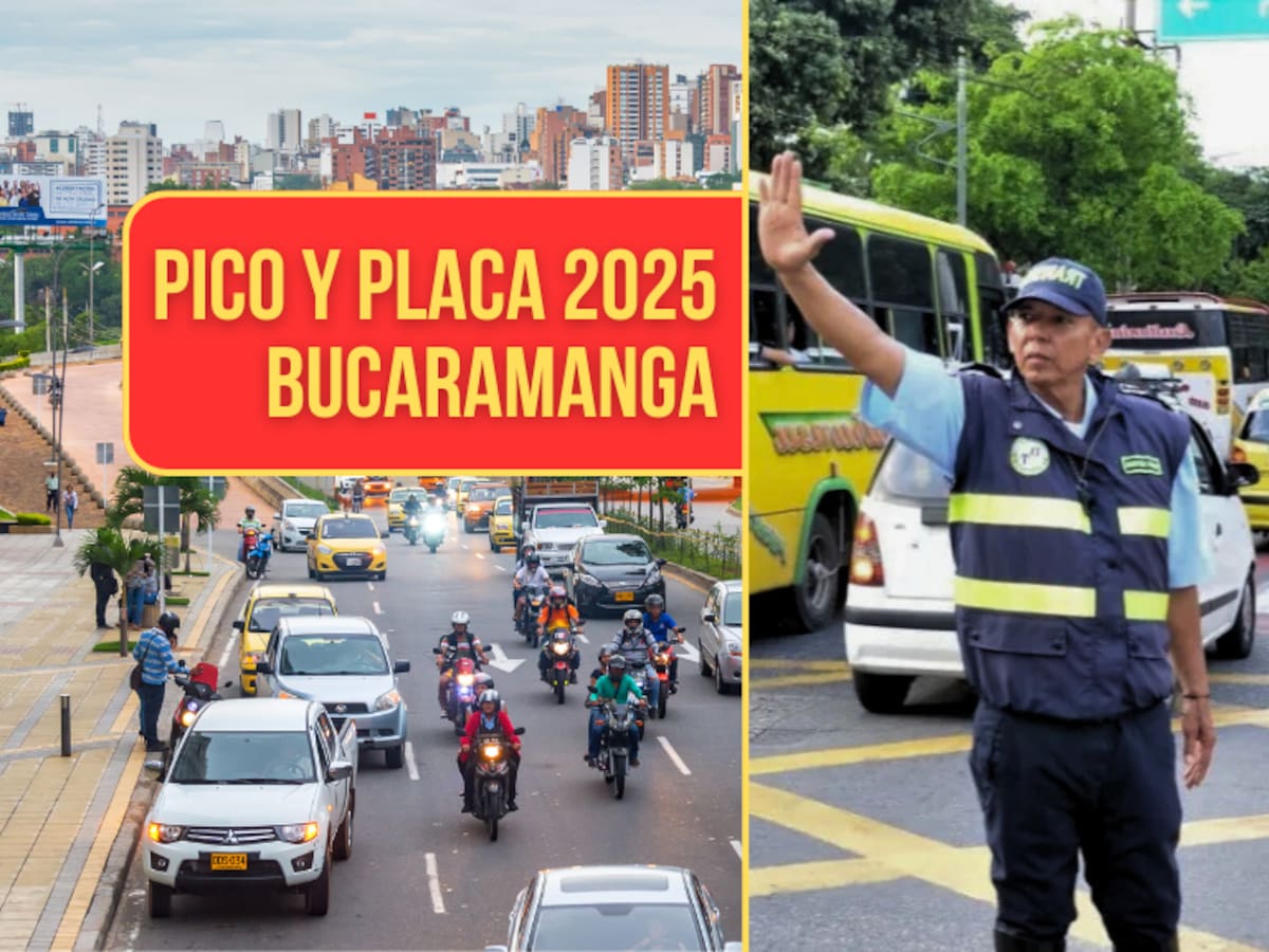 Así regirá el pico y placa en Bucaramanga desde el martes 7 al 11 de enero 2025: Rotación y zonas