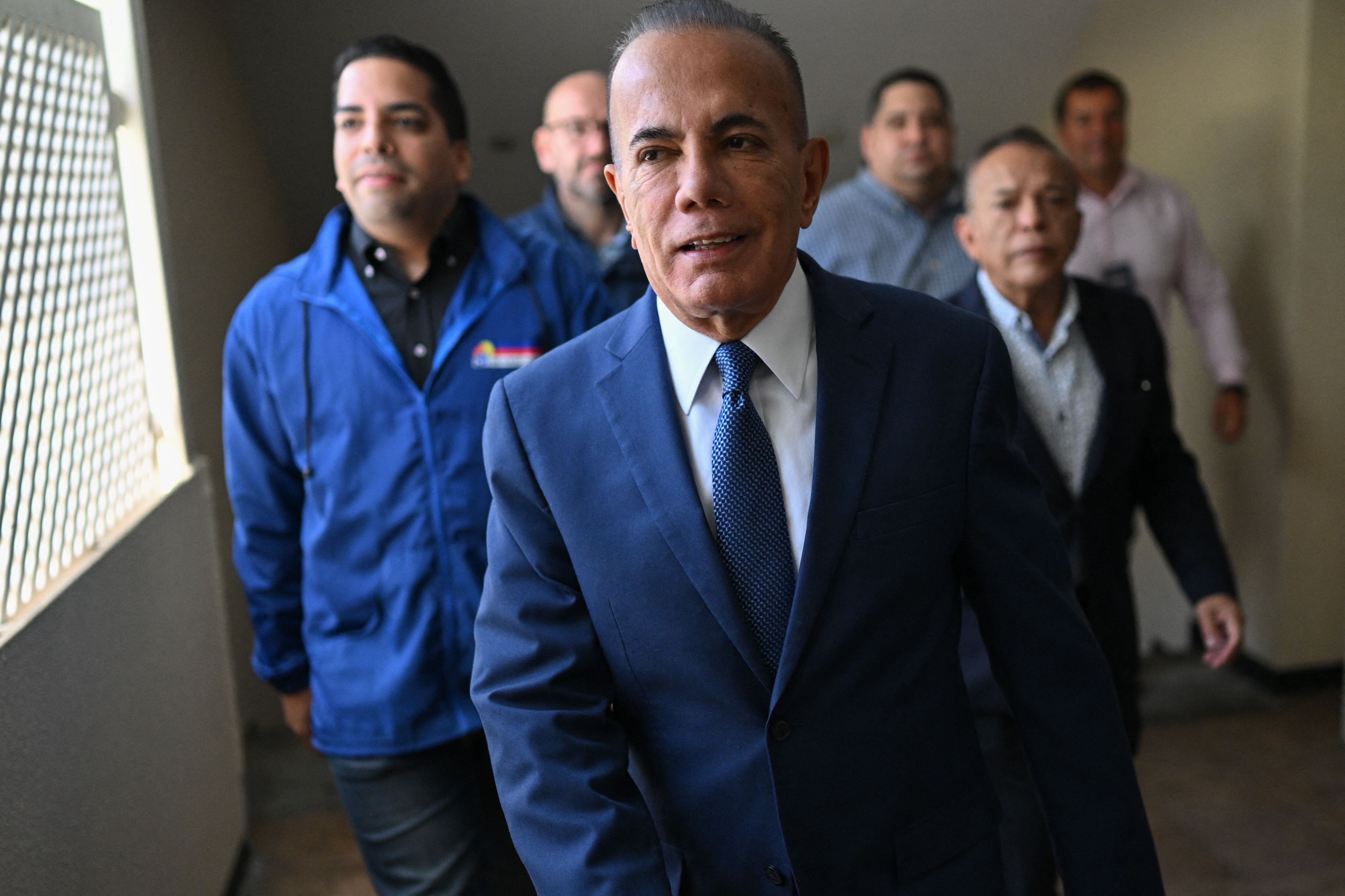 El gobernador del estado Zulia y único candidato opositor inscrito para la jornada electoral de 2024, Manuel Rosales.
(Foto: FEDERICO PARRA/AFP via Getty Images)