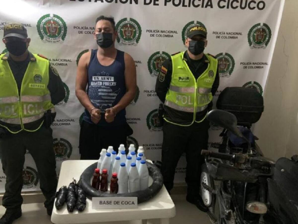 Detenidos dos hombres por transportar droga en municipios de Bolívar