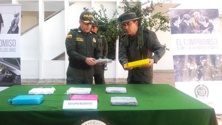 La droga fue puesta a disposición de la Policía Antinarcóticos.