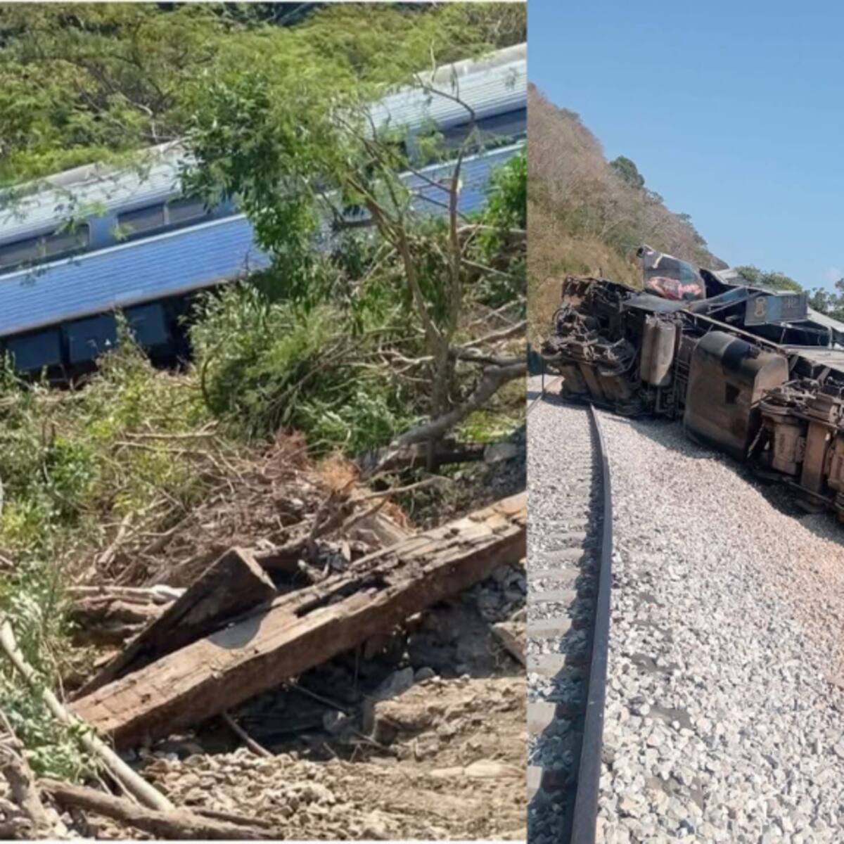 Tren interoceánico con 241 pasajeros se accidentó en Oaxaca, México: se registran varios heridos