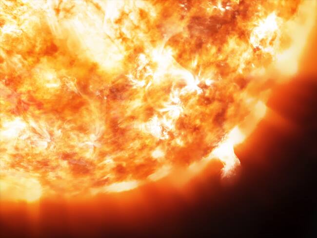 Llamarada solar diciembre 2023. Imagen de referencia vía Getty Images.