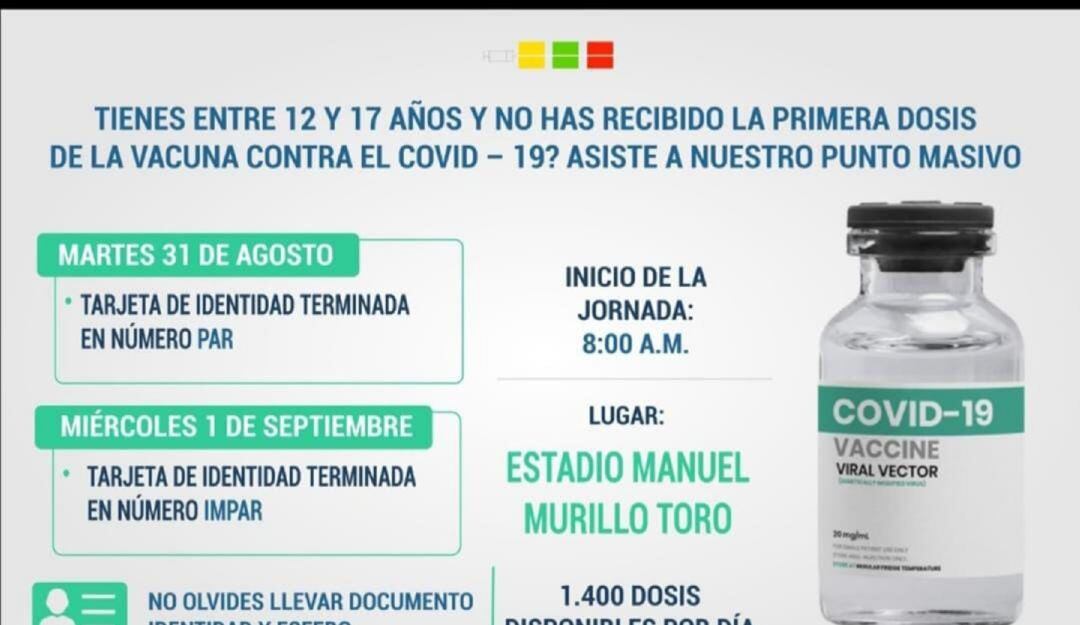 Vacunación mayores de 12 años 