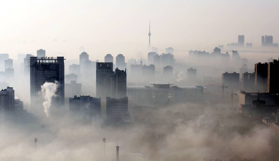 Contaminación de aire en Wuhan, China.             Foto: Getty 