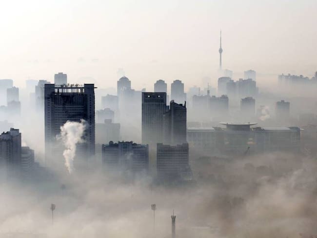Contaminación de aire en Wuhan, China.             Foto: Getty 