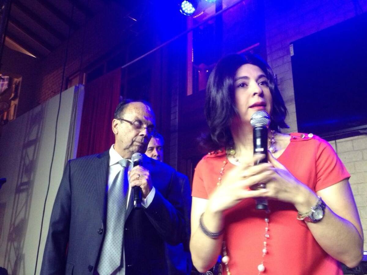 Con Alexandra Montoya en el homenaje en Don Jediondo Campestre. Archivo personal.