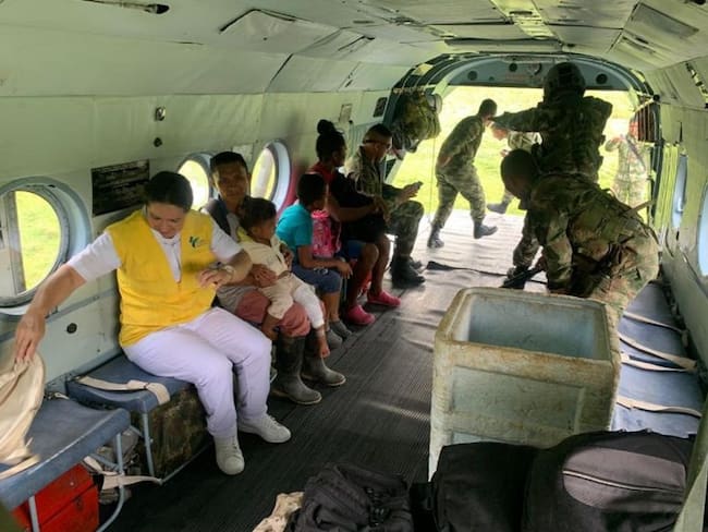 Ejército auxilió y evacuó a niño indígena mordido por serpiente venenosa