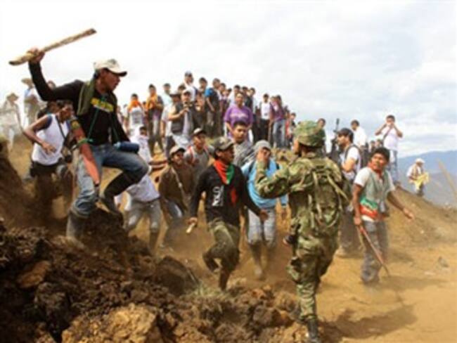 Indígenas liberaron a los 30 soldados retenidos en Jambaló, Cauca