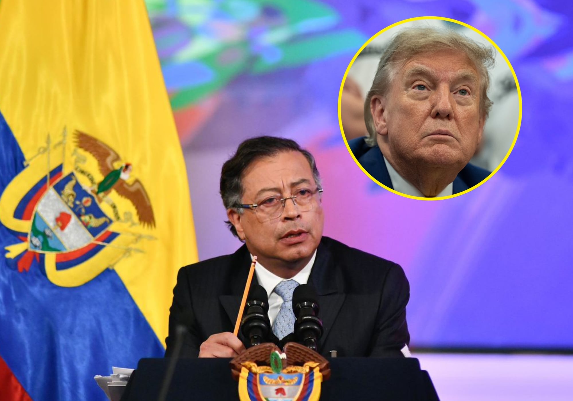 Petro asegura que insultos de Trump hacia él y Colombia buscan afectar elecciones de 2026. Foto: Presidencia/ EFE.