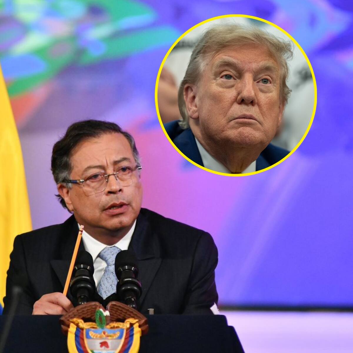 Donald Trump me calumnia, insulta a Colombia y hace ejecuciones extrajudiciales: presidente Petro