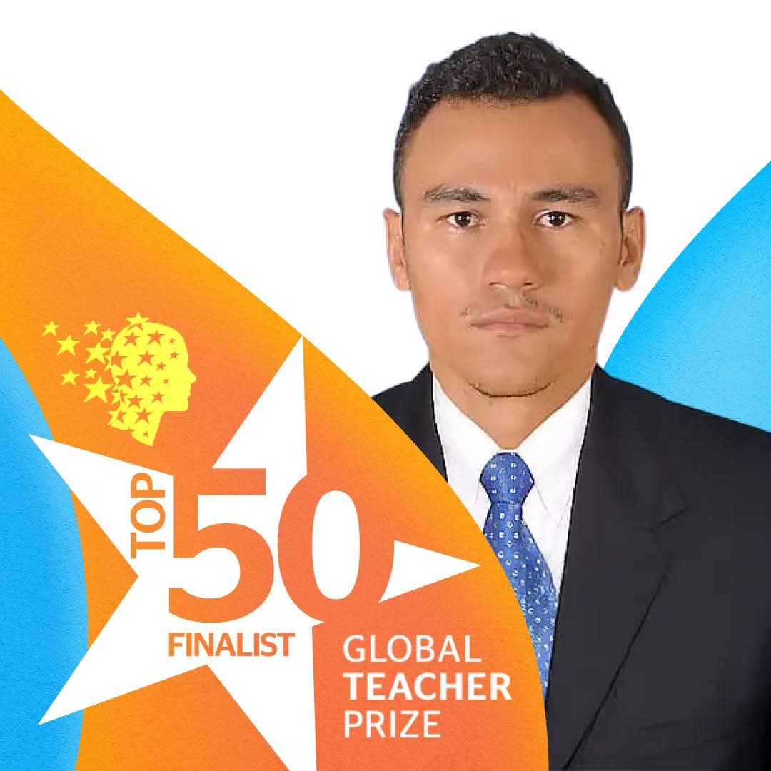 Docente de La Mojana entre los 50 finalistas del Global Teacher Prize, que reconoce a los mejores educadores del mundo