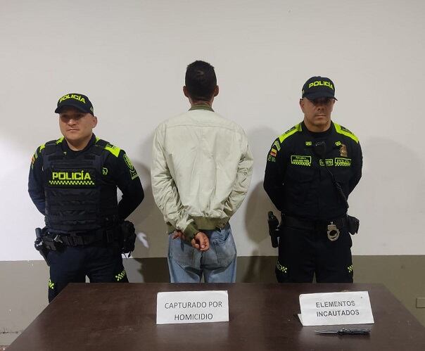 Capturado - foto policía Metropolitana