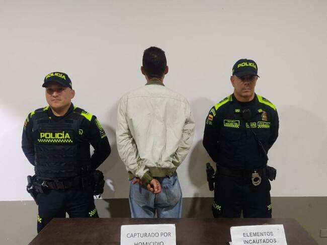 Capturado - foto policía Metropolitana